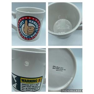 Official Left Handers Cup Mug w/ Dribble Hole Big Mouth Toys Gag Gift Present